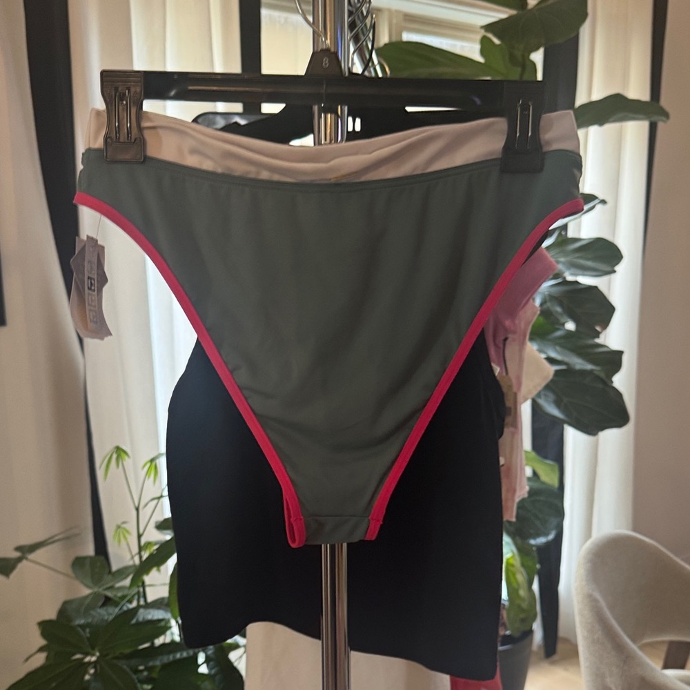 Roxy Bikini Bottom in Gray and Pink